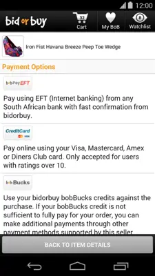 bidorbuy android App screenshot 3